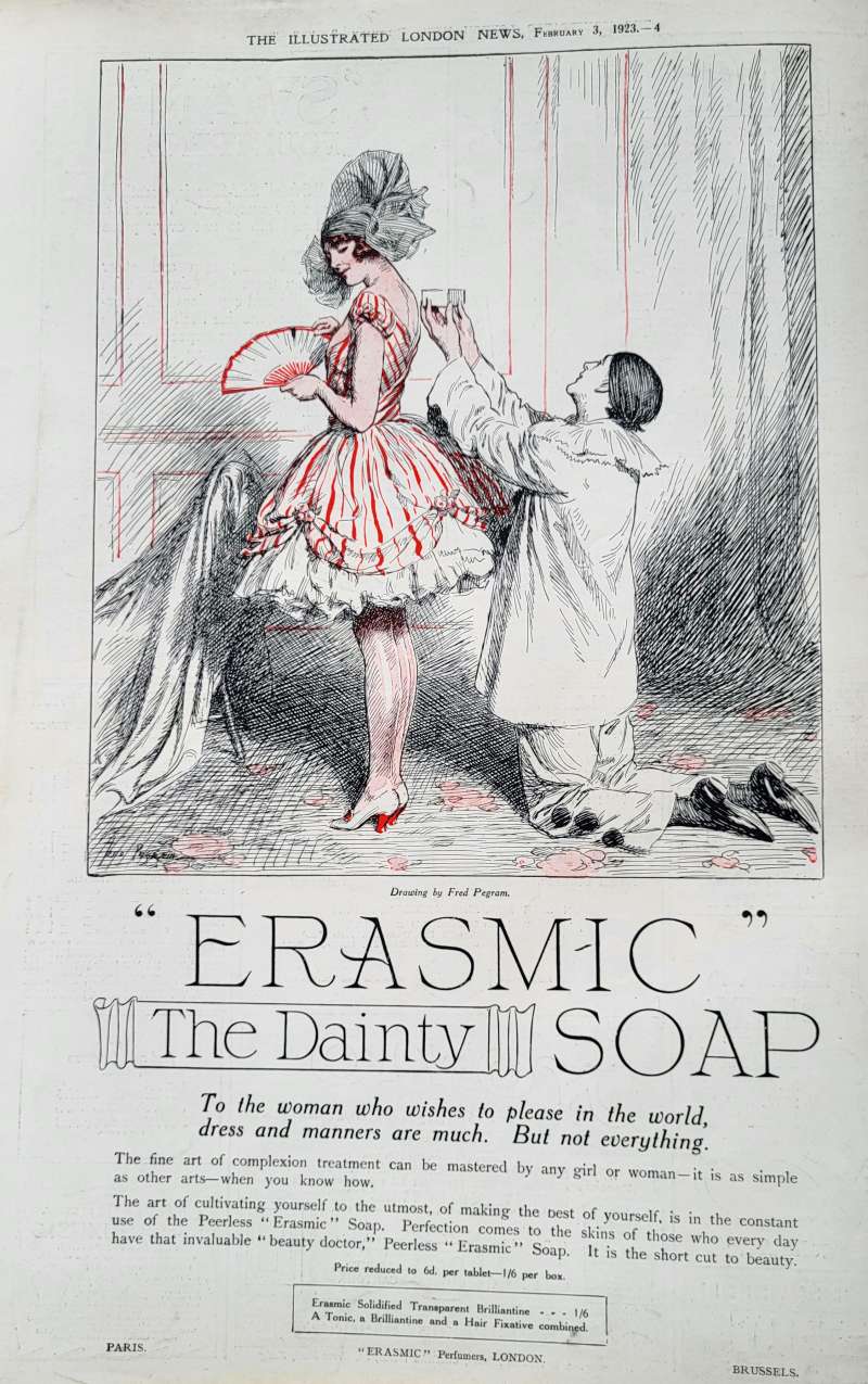 1923 advert Erasmic soap